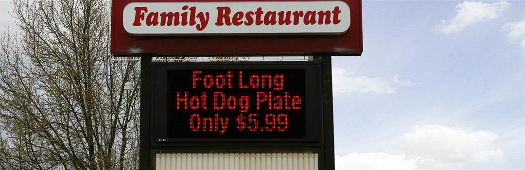 LED Sign Restaurant